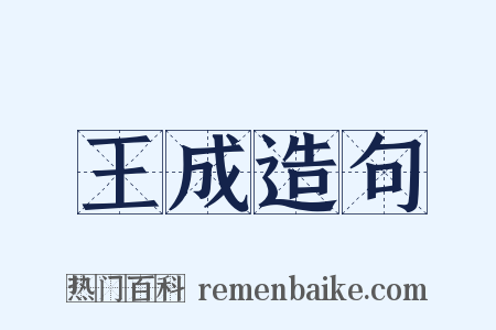 王成造句是什么意思的图片